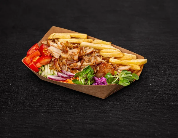 Griekse Gyros schotel — Stockfoto