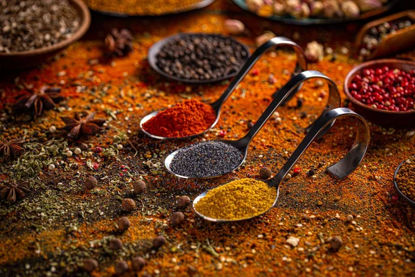 Various spices selection. — Stock Photo, Image