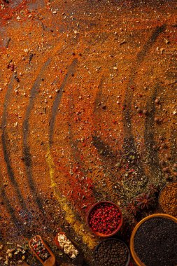 arka plan ile baharat.