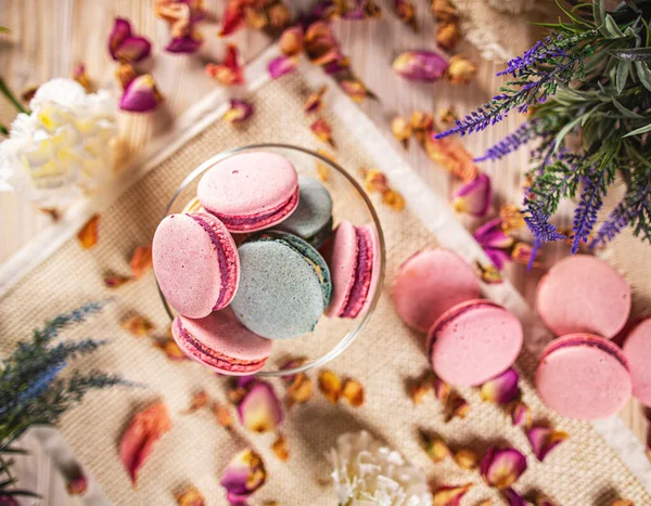 Colourful french macaroons — Stock Photo, Image