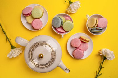 Fransız badem kurabiyesi.