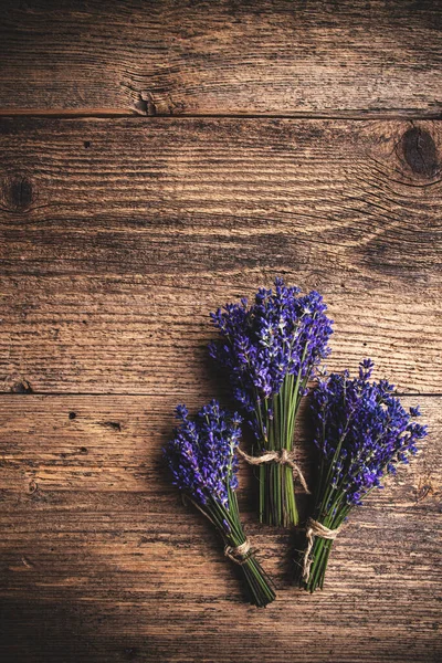 Puesta plana de lavanda fresca —  Fotos de Stock