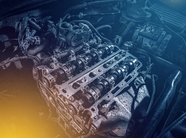 The powerful engine of a car — Stock Photo, Image