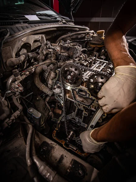 Servicio de reparación de automóviles. — Foto de Stock