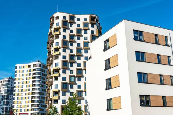 Moderna Construcción Viviendas Vista Munich Alemania — Foto de Stock