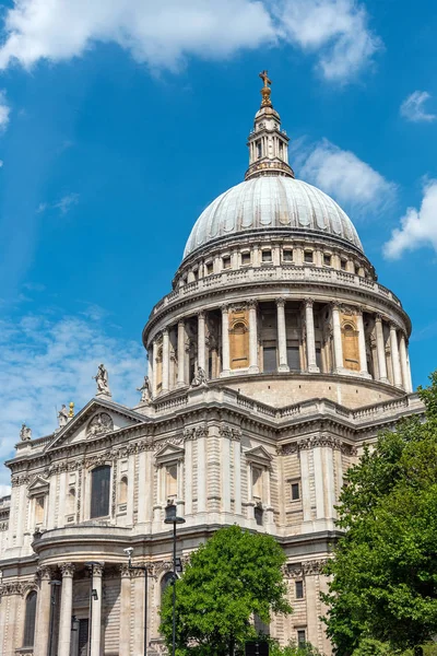 Imposing Pauls Cathedral London Sunny Day — Stock Photo, Image