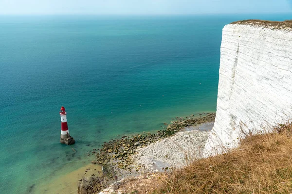 Lighthouse Beachy Head Highest Cliff Great Britain — Stock Photo, Image