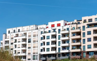 Yeni modern çok aile Berlin, Almanya'da görülen apartmanlar