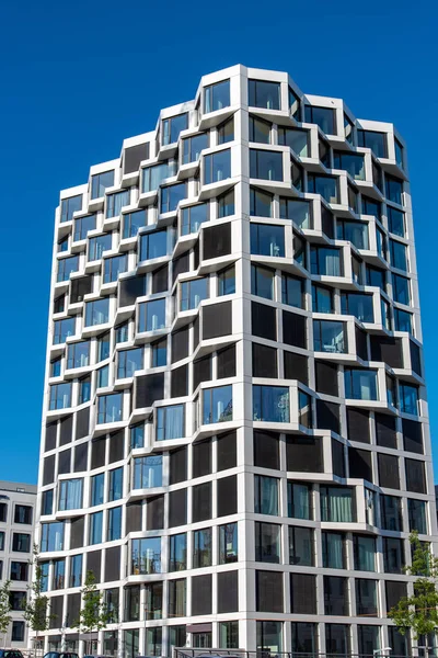 Moderno Edificio Residencial Gran Altura Visto Munich Alemania —  Fotos de Stock