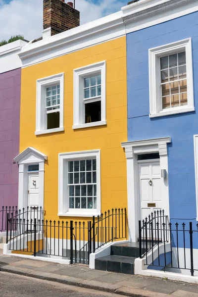 Casas Coloridas Terraços Vistas Notting Hill Londres — Fotografia de Stock