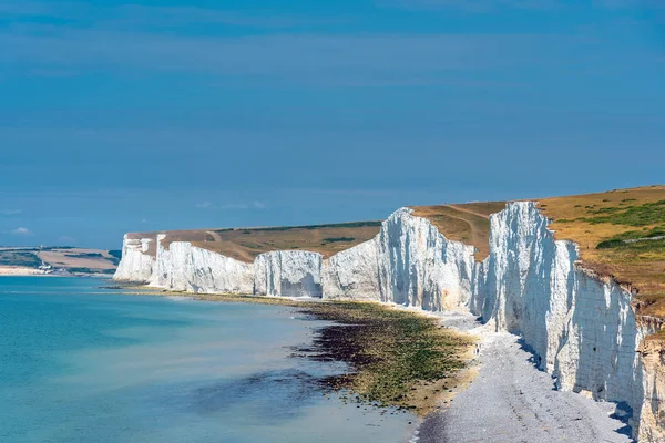 Los Acantilados Tiza Blanca Costa Sur Inglaterra — Foto de Stock