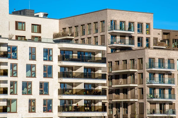 Casas Apartamentos Moderna Hafencity Hamburgo — Foto de Stock