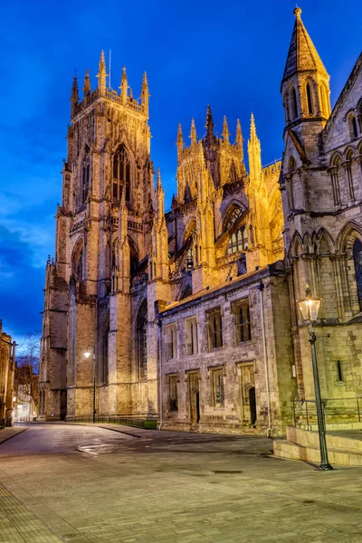 Slavný York Minster Anglii Soumraku — Stock fotografie