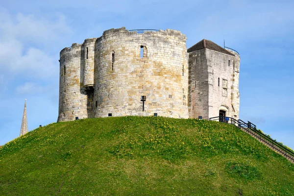 Historische Cliffords Tower York Groot Brittannië — Stockfoto