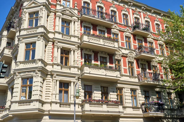 Schönes Renoviertes Altes Wohnhaus Prenzlauer Berg Berlin — Stockfoto