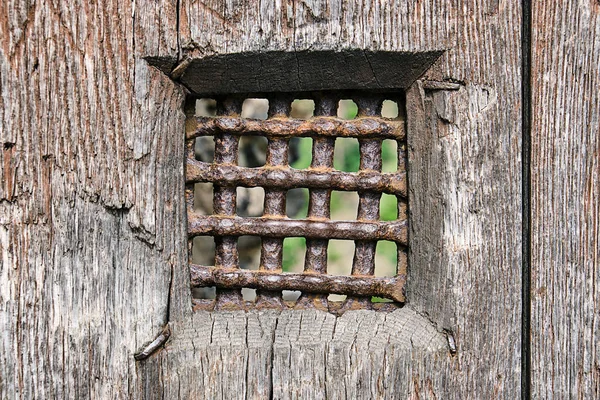 Detail Einer Tür Eines Mittelalterlichen Gefängnisses — Stockfoto