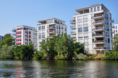 Berlin Spree nehri yeni daire evler, Almanya