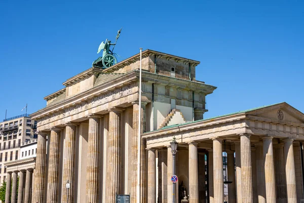 Achterkant Van Brandenburger Tor Berlijn Duitsland — Stockfoto