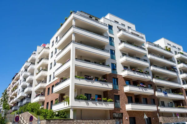 Modern Apartment Buildings Seen Berlin Germany — Stock Photo, Image