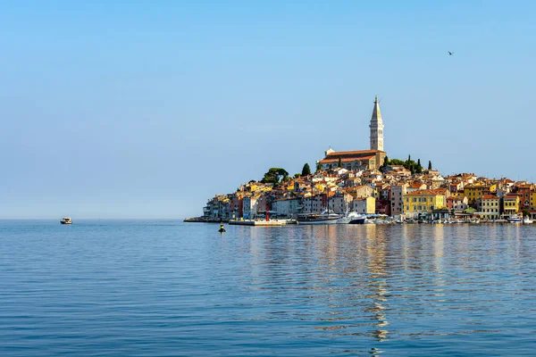 Oude Stad Van Rovinj Kroatië Een Zonnige Dag — Stockfoto