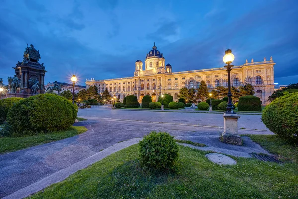 Muzeum Kunsthistorisches Vídni Rakousko Soumraku — Stock fotografie