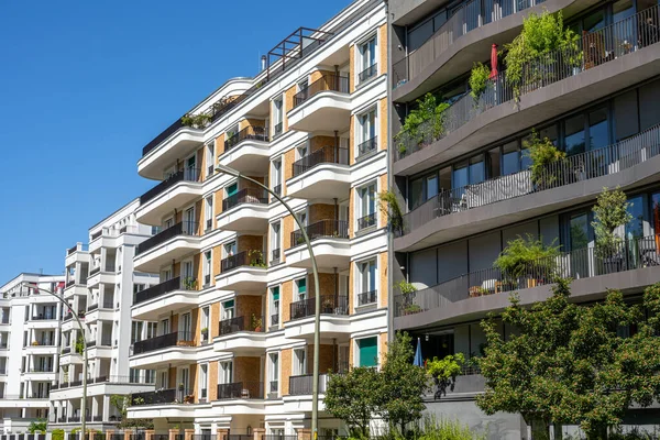 Modern Luxury Apartment Buildings Seen Berlin Germany — Stock Photo, Image