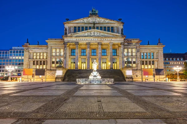 Konzerthaus Berlim Gendarmenmarkt Noite — Fotografia de Stock