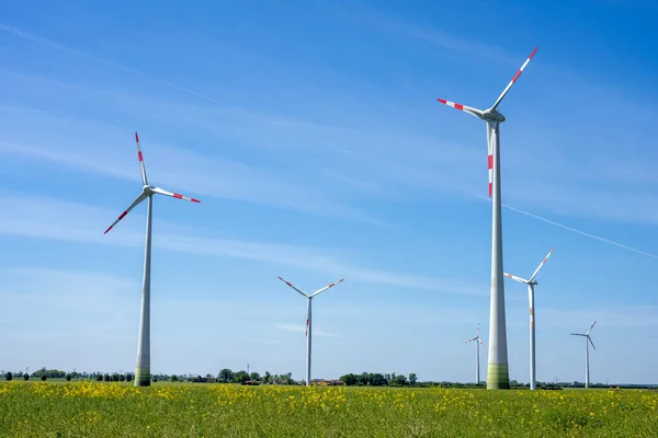 Wind Turbines Rural Area Germany — Stock Photo, Image