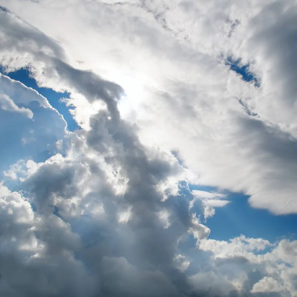 Sonne Schönen Blauen Himmel — Stockfoto