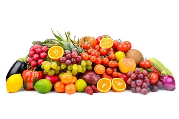 Collection multi-colored useful vegetables, fruits and berries i — Stock Photo, Image