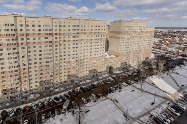 Çok katlı konut, Moskova panoramik manzaralı 