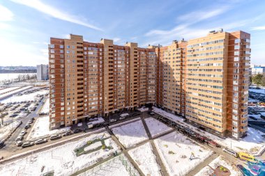 Çok katlı konut, Moskova panoramik manzaralı 