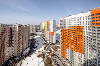 Çok katlı konut, Moskova panoramik manzaralı 