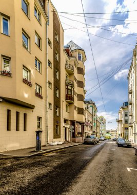Moskova'da modern yüksek katlı konut