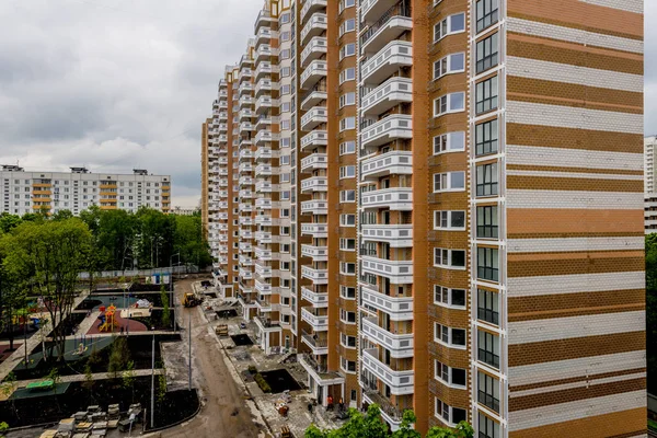 Modernos Edificios Residenciales Gran Altura Moscú — Foto de Stock