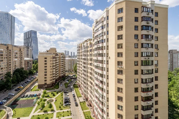 Modern residential high-rise buildings in Moscow