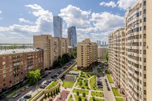 Modern residential high-rise buildings in Moscow