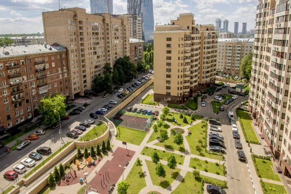 Modern residential high-rise buildings in Moscow