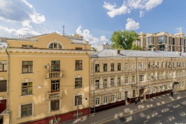 Moskova tarihi merkezinde eski konut binalar