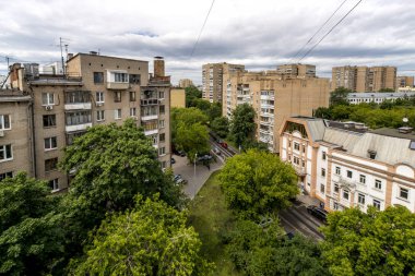 Moskova tarihi merkezinde eski konut binalar