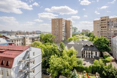 Moskova tarihi merkezinde eski konut binalar