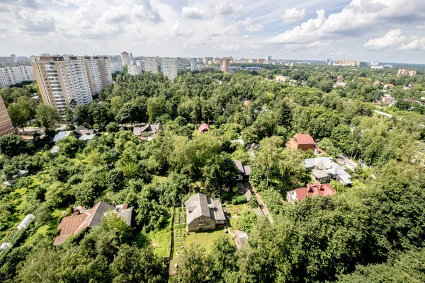 Cuartos Urbanos Casas Una Sola Planta Moscú — Foto de Stock
