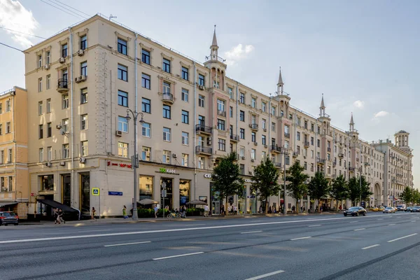 Antiguos Edificios Residenciales Centro Histórico Moscú —  Fotos de Stock