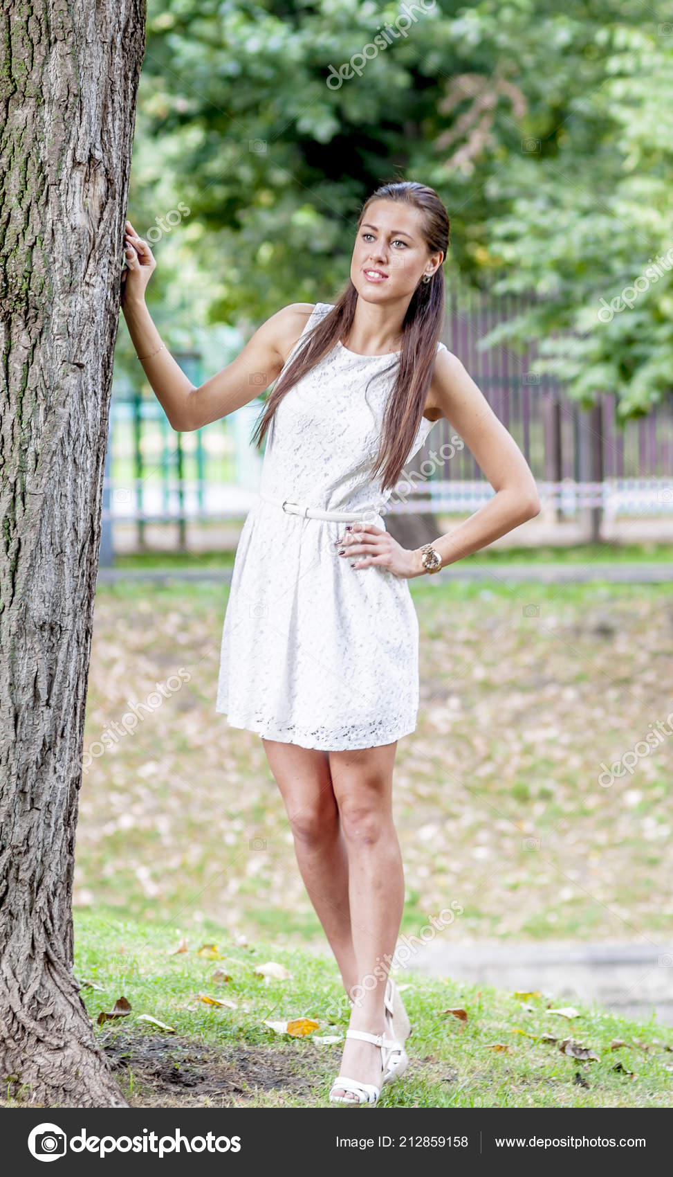 young girl white dress