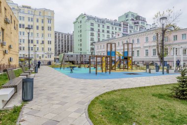 Moskova, Rusya - Moskova tarihi merkezinde sokaklarında 30 Kasım 2018