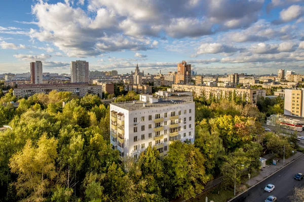 Soort Nieuwe Residentiële Gebouwen Buurten Moskou — Stockfoto