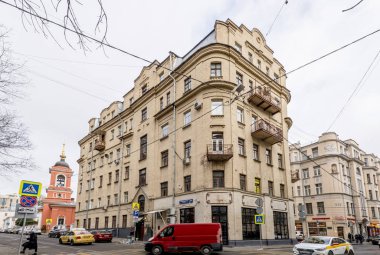 Moskova, Rusya - Moskova tarihi merkezinde sokaklarında 30 Kasım 2018