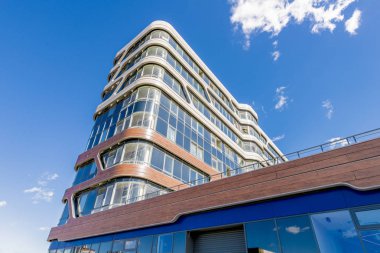 Moskova, Rusya - Moskova'da bireysel bir proje üzerinde 02 Ekim 2018 Modern ofis