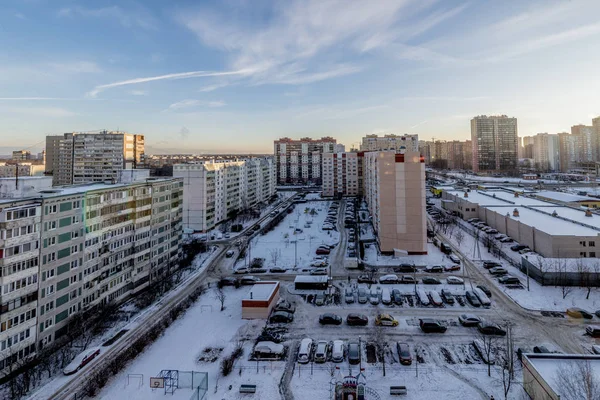 莫斯科新居民楼和社区的类型 — 图库照片