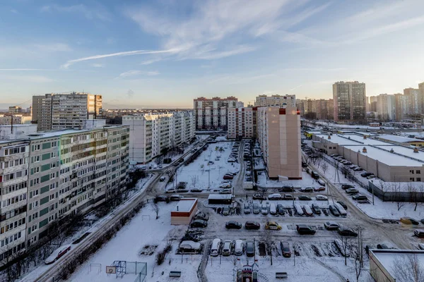 Typ Nya Bostadshus Och Stadsdelar Moskva — Stockfoto